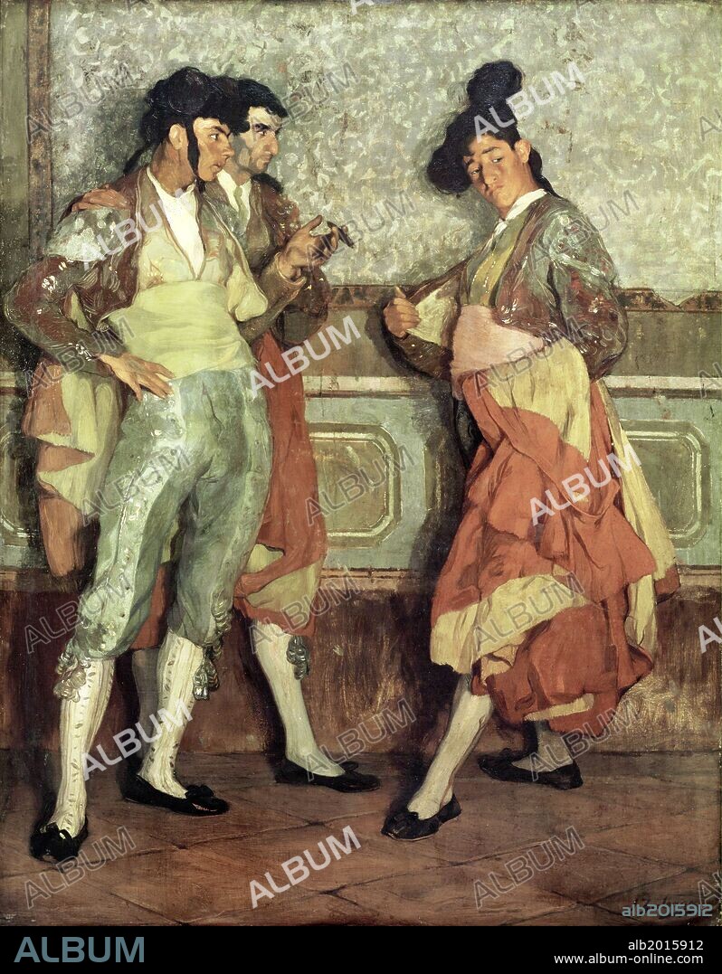 Ignacio Zuloaga / 'Young Village Bullfighters', 1906, Oil on canas, 197 × 154 cm, AS00819.