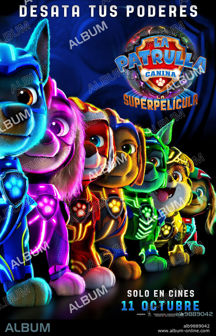 Poster of PAW PATROL: THE MIGHTY MOVIE, 2023, directed by CAL BRUNKER. Copyright Nickelodeon Animation Studios Nickelodeon Movies Paramount Animation Paramount Pictures Spin Master Entertainment.