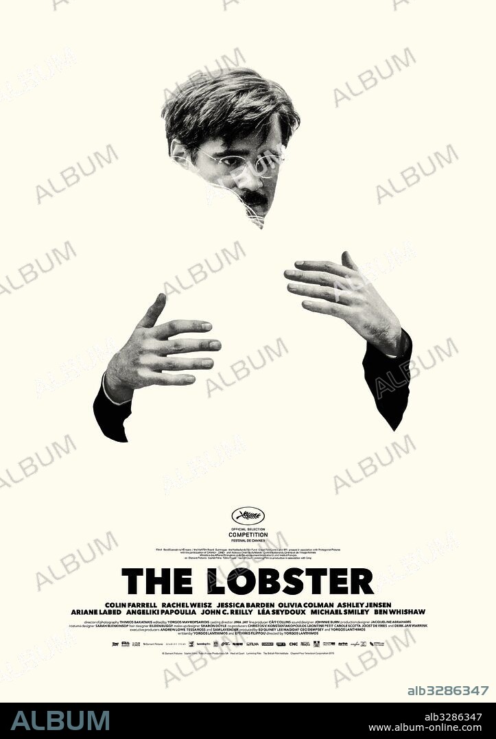 Poster de LANGOSTA, 2015 (THE LOBSTER), dirigida por YORGOS LANTHIMOS. Copyright CANAL+/CNC/CINE+/ELEMENT PICTURES/EURIMAGES/FALIRO HOUSE PRO.