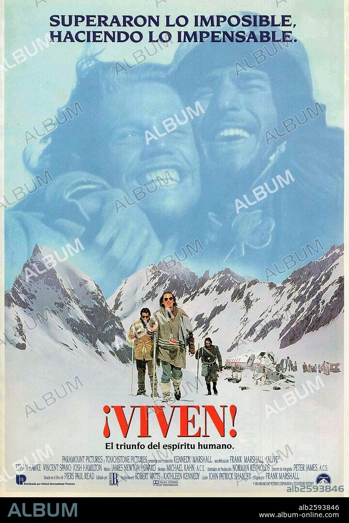 Poster of ALIVE, 1993, directed by FRANK MARSHALL. Copyright PARAMOUNT PICTURES.