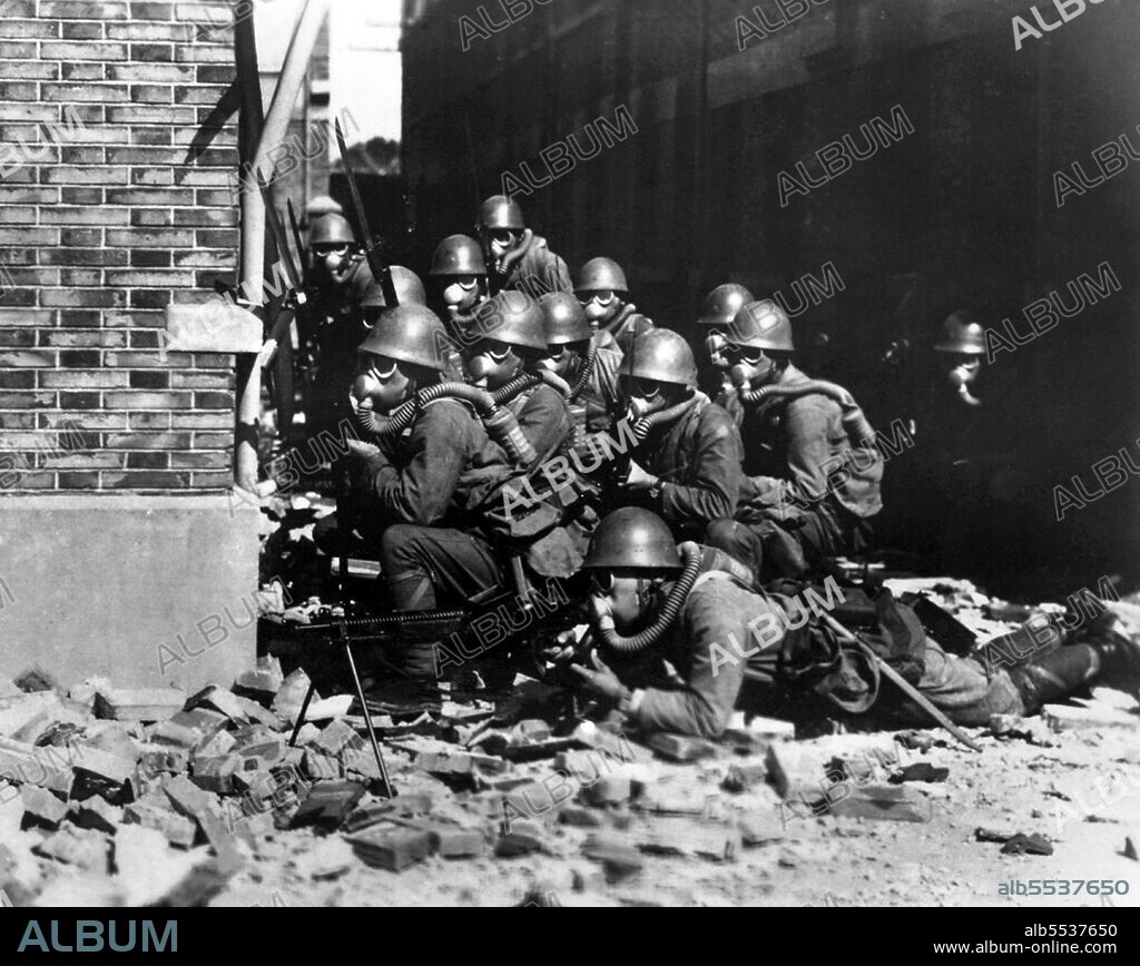 The Battle of Shanghai (1937), known in Chinese as the Battle of Songhu, was the first of the twenty-two major engagements fought between the National Revolutionary Army of the Republic of China and the Imperial Japanese Army of the Empire of Japan during the Second Sino-Japanese War. It was one of the largest and bloodiest battles of the entire war. According to historians Yoshiaki Yoshimi and Kentaro Awaya, gas weapons, such as tear gas, were used only sporadically in 1937 but in early 1938, the Imperial Japanese Army began full-scale use of sneeze and nausea gas (red), and from mid-1939, used mustard gas (yellow) against both Kuomintang and Communist Chinese troops. According to historians Yoshiaki Yoshimi and Seiya Matsuno, the chemical weapons were authorized by specific orders given by Emperor Hirohito himself, transmitted by the chief of staff of the army. For example, the Emperor authorized the use of toxic gas on 375 separate occasions during the Battle of Wuhan from August to October 1938. They were also profusely used during the invasion of Changde. Those orders were transmitted either by prince Kotohito Kan'in or general Hajime Sugiyama. The Imperial Japanese Army used mustard gas and the US-developed (CWS-1918) blister agent Lewisite against Chinese troops and guerrillas. Experiments involving chemical weapons were conducted on live prisoners (Unit 731 and Unit 516).