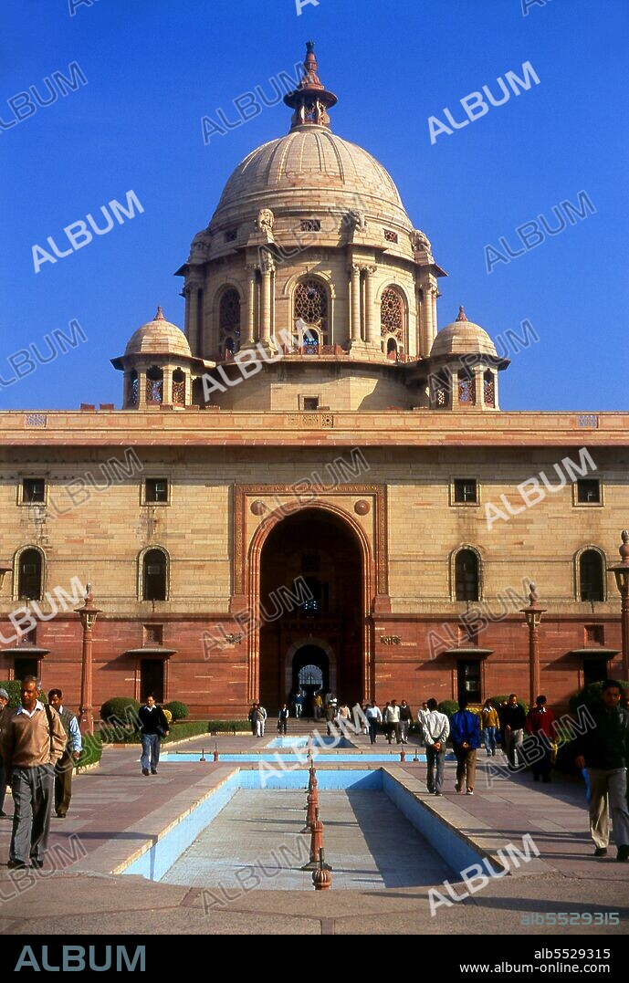 The Secretariat Building was designed by the prominent British architect Herbert Baker in Indo-Saracenic Revival architecture. Both the identical building have four levels, each with about 1,000 rooms, in the inner courtyards to make space for future expansions. Delhi is said to be the site of Indraprashta, capital of the Pandavas of the Indian epic Mahabharata. Excavations have unearthed shards of painted pottery dating from around 1000 BCE, though the earliest known architectural relics date from the Mauryan Period, about 2,300 years ago. Since that time the site has been continuously settled. The city was ruled by the Hindu Rajputs between about 900 and 1206 CE, when it became the capital of the Delhi Sultanate. In the mid-seventeenth century the Mughal Emperor Shah Jahan (1628–1658) established Old Delhi in its present location, including most notably the Red Fort or Lal Qila. The Old City served as the capital of the Mughal Empire from 1638 onwards.  Delhi passed under British control in 1857 and became the capital of British India in 1911. In large scale rebuilding, parts of the Old City were demolished to provide room for a grand new city designed by Edward Lutyens. New Delhi became the capital of independent India in 1947.