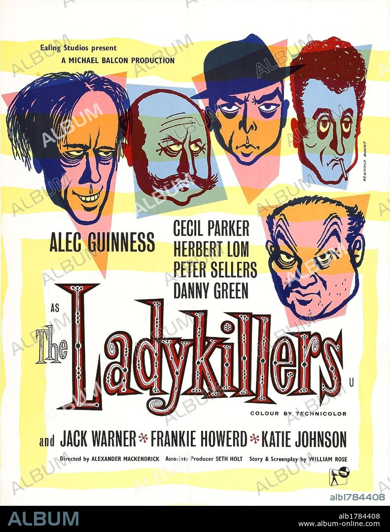Poster of THE LADYKILLERS, 1955, directed by ALEXANDER MACKENDRICK. Copyright EALING/RANK.