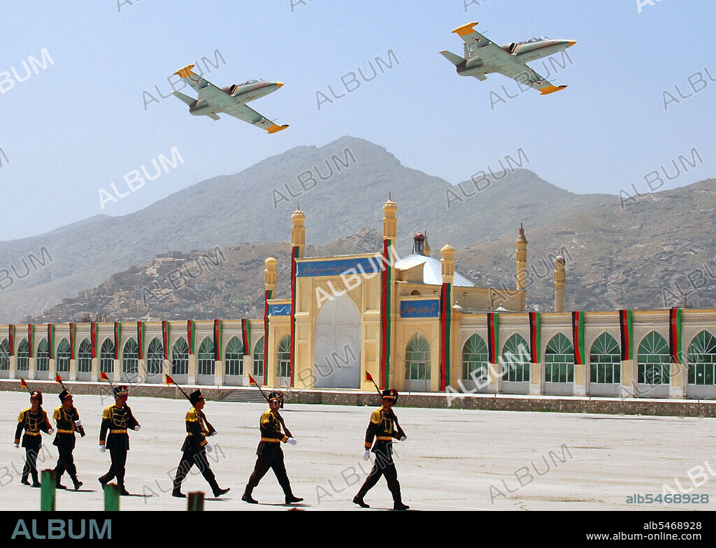 The Soviet War in Afghanistan was a nine-year conflict involving the Soviet Union, supporting the Marxist government of the Democratic Republic of Afghanistan against the indigenous Afghan Mujahideen and foreign 'Arab-Afghan' volunteers. The mujahideen found other support from a variety of sources including the United States, Saudi Arabia, the United Kingdom, Pakistan, Egypt, China and other nations. The Afghan war became a proxy war in the broader context of the late Cold War. The initial Soviet deployment of the 40th Army in Afghanistan began on December 24, 1979 under Soviet premier Leonid Brezhnev. The final troop withdrawal started on May 15, 1988, and ended on February 15, 1989 under the last Soviet leader Mikhail Gorbachev.
