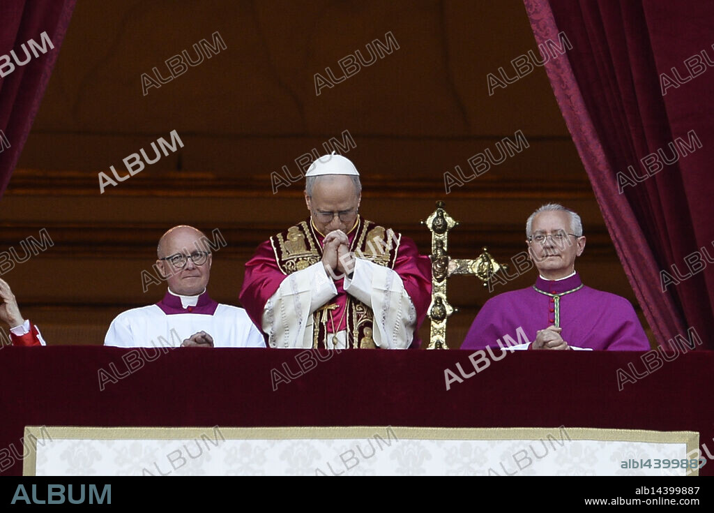 PAPA LEÓN XIV y ROBERT PREVOST. Rome, Italy, ITALY: Rome, St. Peter's Basilica conclave for the election of a new Pope in the photo the new Pope Provost Leo XIV (Credit Image: © Stefano Carofei/IPA via ZUMA Press).
