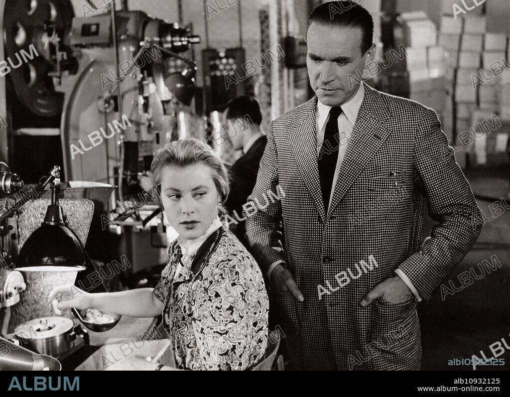 German actor and dubbing actor Wolfgang Preiss and Marianne Hold in the movie "Lili Marleen", Germany 1956.