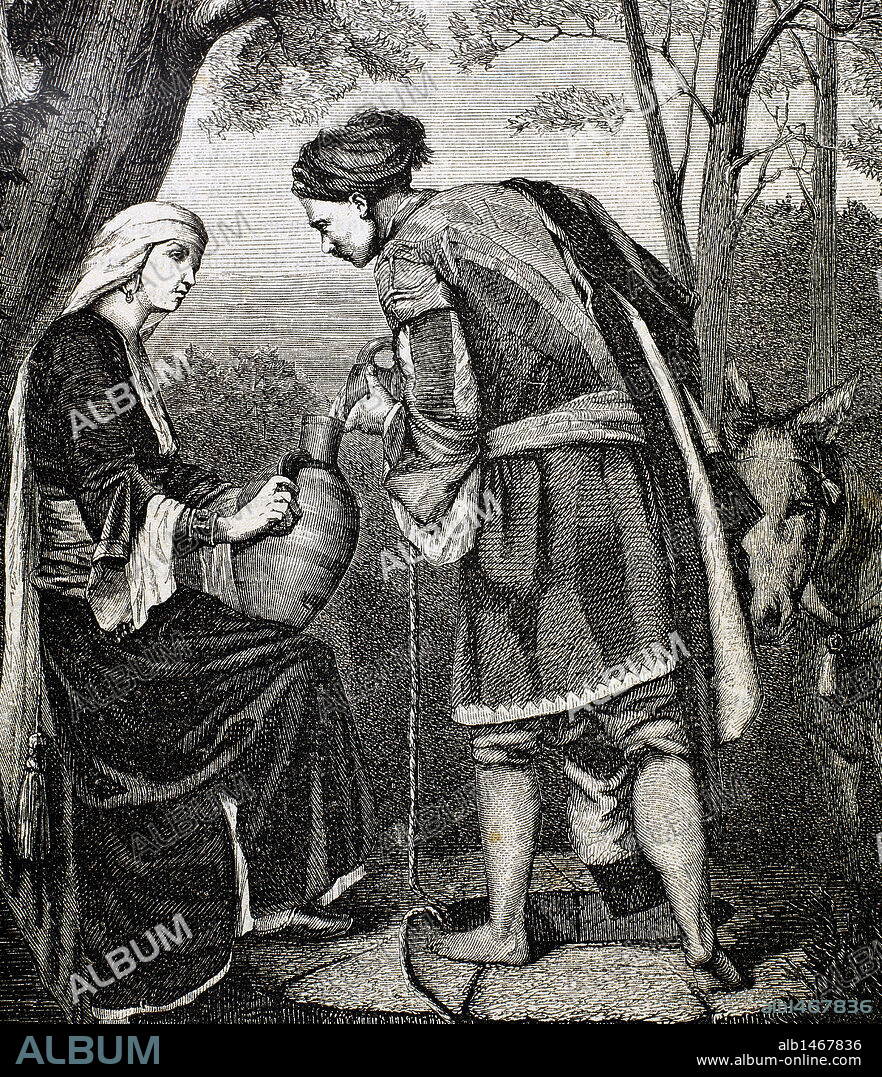 MARONITAS. Cristianos pertenecientes a la Iglesia originada en el siglo VII en torno al monasterio de San Marón. Grabado del "Seminario Familiar Pintoresco" por Gerard, 1879.