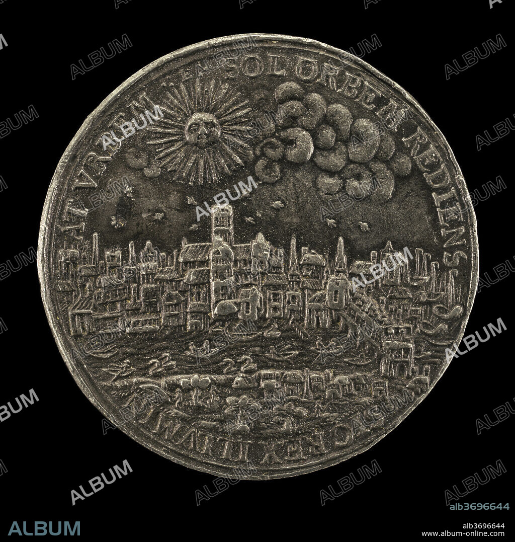 NICOLAS BRIOT. The King's Return to London [reverse]. Dated: 1633. Dimensions: overall (diameter): 4.21 cm (1 11/16 in.)  gross weight: 11.59 gr (0.026 lb.)  axis: 12:00. Medium: lead.