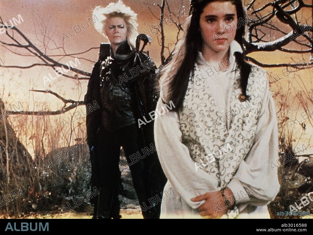 DAVID BOWIE y JENNIFER CONNELLY en DENTRO DEL LABERINTO, 1986 (LABYRINTH), dirigida por JIM HENSON. Copyright TRISTAR PICTURES.