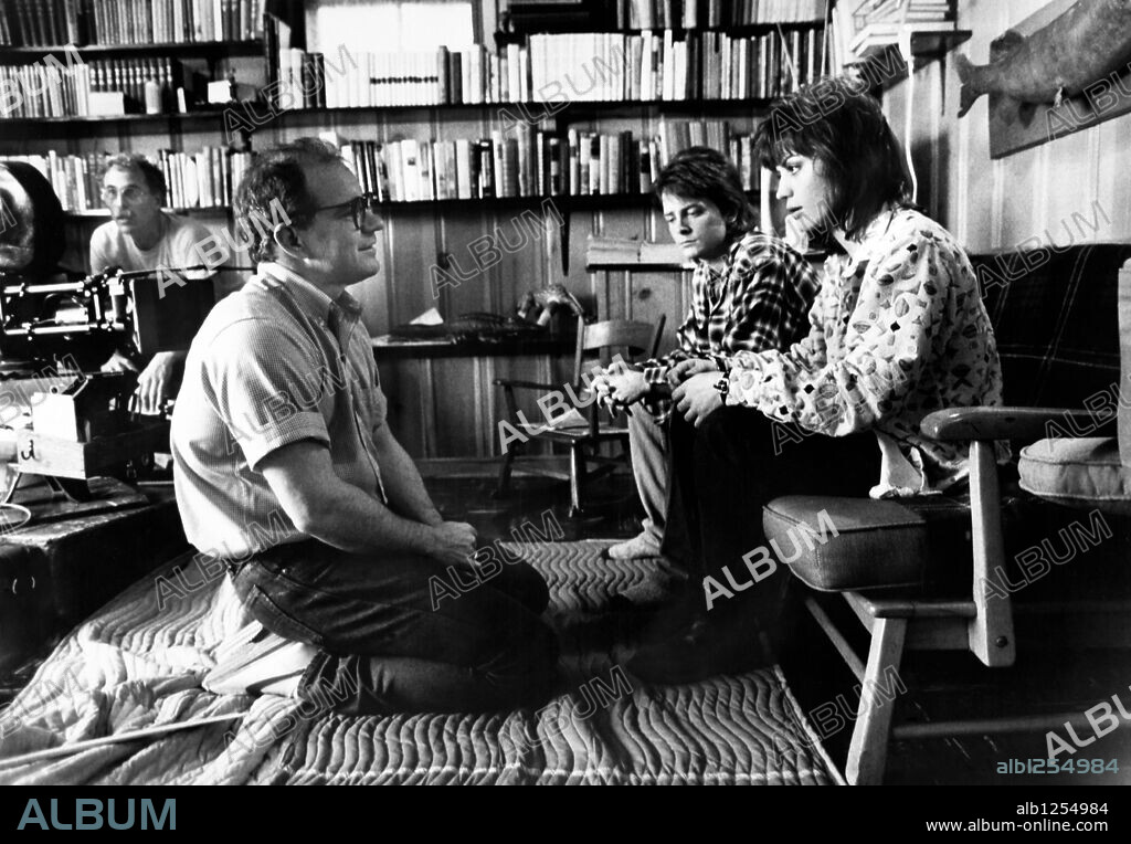 JOAN JETT, MICHAEL J. FOX and PAUL SCHRADER in LIGHT OF DAY, 1987, directed by PAUL SCHRADER. Copyright INDEPENDENT/HBO.
