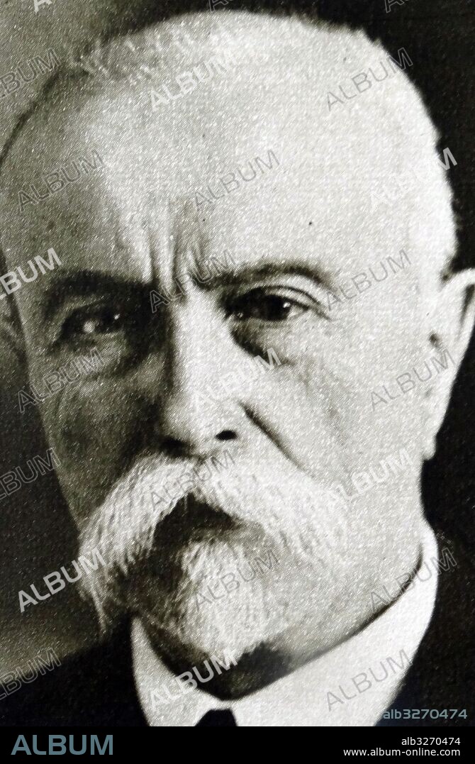Tomas Garrigue Masaryk (1850 - 14 September 1937), was a Czechoslovak politician, sociologist and philosopher, who as an eager advocate of Czechoslovak independence during World War I became the founder and first President of Czechoslovakia.