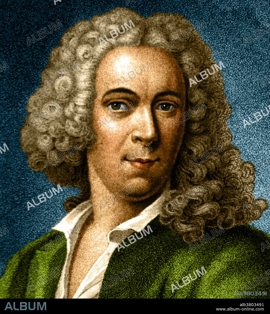 Color enhanced portrait of Carl Linnaeus (1707-1778), Swedish botanist, physician, and zoologist, who laid the foundations for the modern scheme of binomial nomenclature. Linnaeus was a great classifier of living organisms. In 1735 he published Systema Naturae (The Natural World), in which he divided flowering plants into classes ordered according to the structure of their sexual organs. In 1749 he introduced the binomial nomenclature by which each plant was given a latin generic noun followed by a specific adjective. He is known as the father of modern taxonomy, and is also considered one of the fathers of modern ecology.