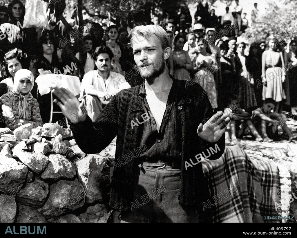 PIERRE VANECK in HE WHO MUST DIE, 1957 (CELUI QUI DOIT MOURIR), directed by JULES DASSIN.