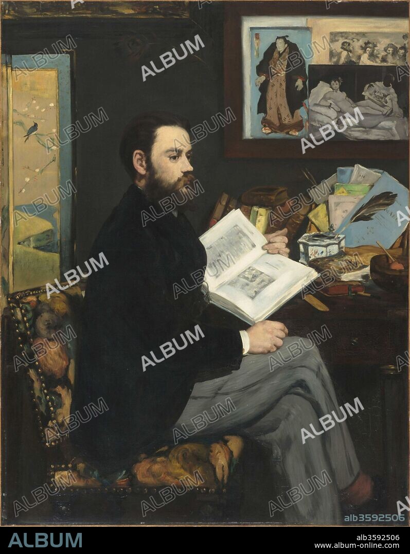 EDOUARD MANET. Portrait of Émile Zola (1840-1902).