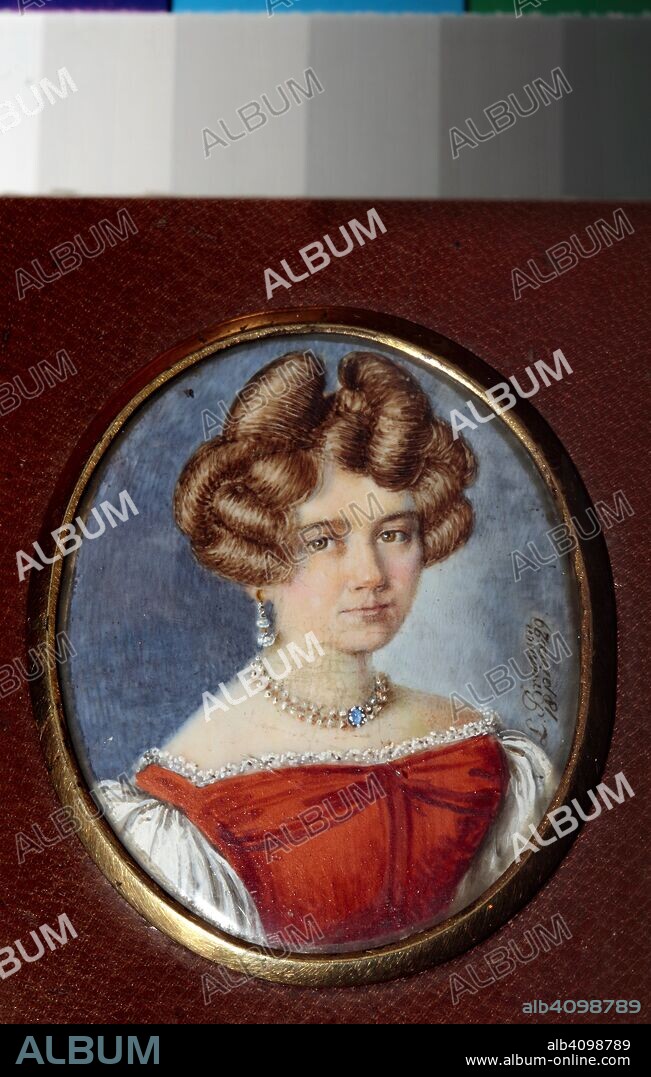 LUDWIG BRAMSON (LEO). Portrait of Alexandra Andreyevna Tchaikovsky (1813-1854), née d'Assier.