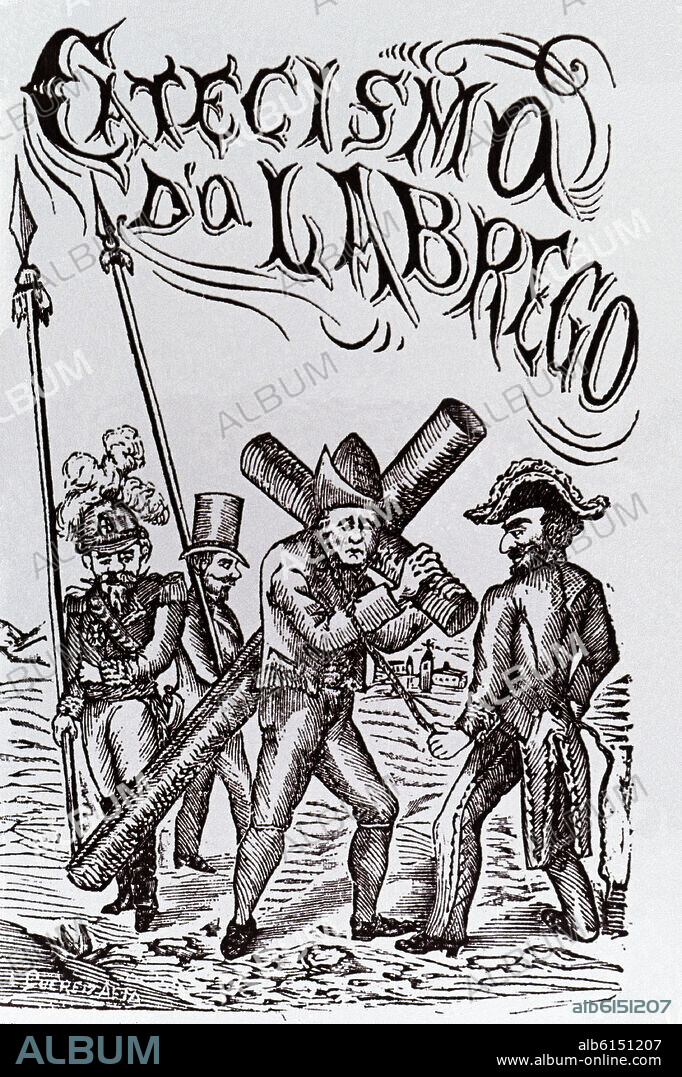 LAMAS CARVAJAL VALENTIN. PORTADA DEL CATECISMO DEL LABRIEGO 1889.