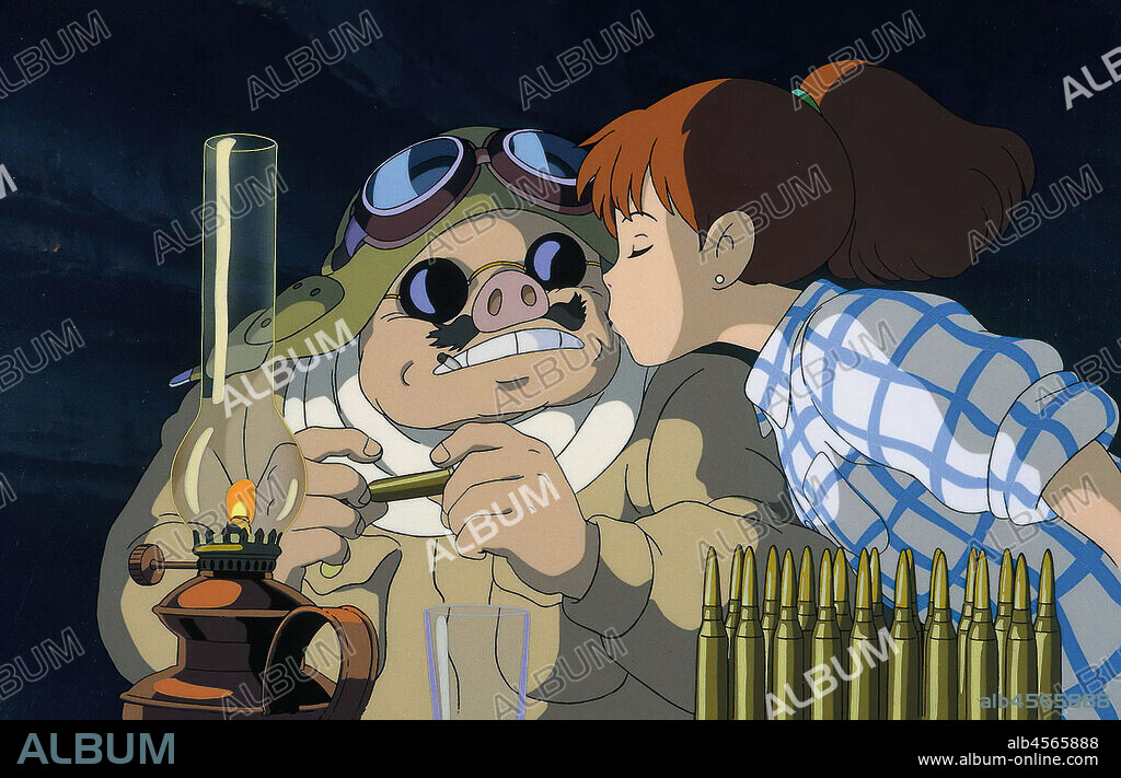 PORCO ROSSO, 1992 (KURENAI NO BUTA), dirigida por HAYAO MIYAZAKI. Copyright GHIBLICO.