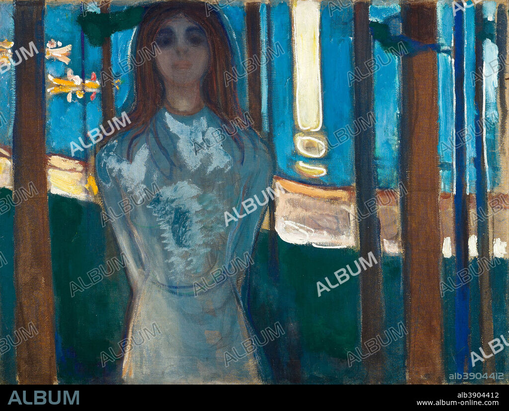 EDVARD MUNCH. The Voice , Summer Night La Voz, Noche de Verano. Date/Period: 1896. Painting. 90x119 cm.