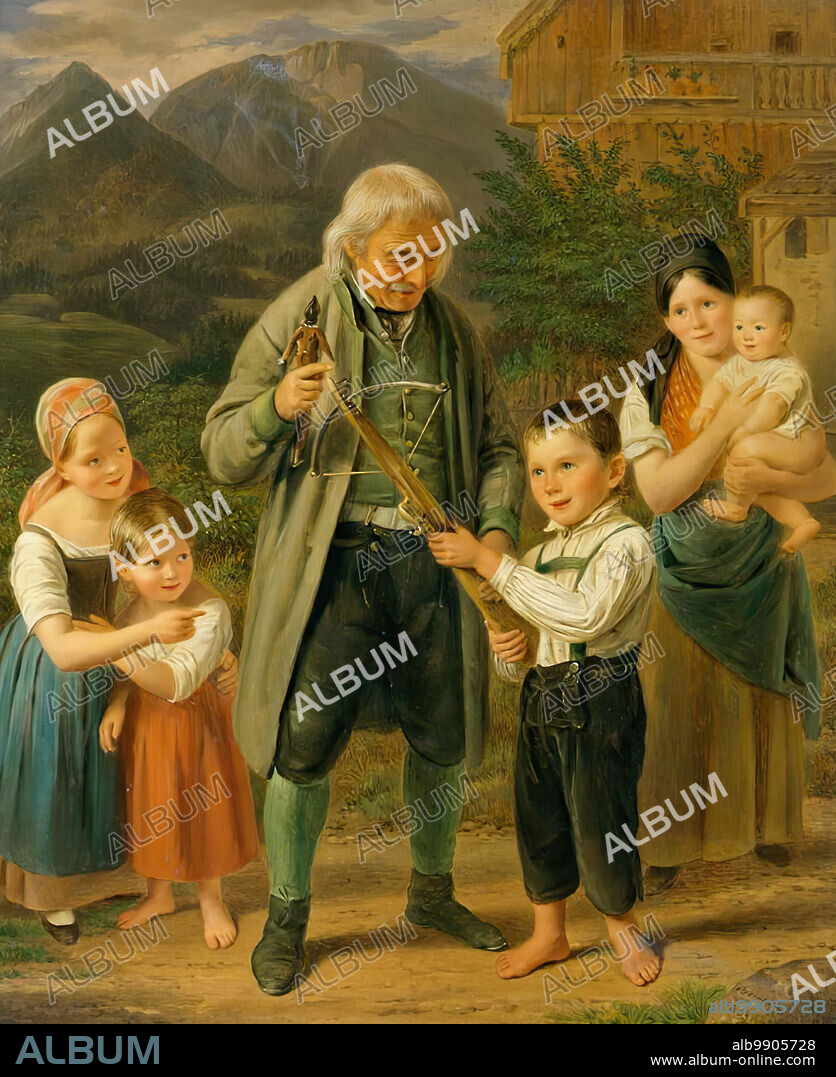 FRANZ BERNHARDT. Archery lessons, 1833.