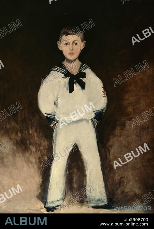 EDOUARD MANET. Bernstein, Henry; French dramatic advisor; Paris 20 June 1876 - ibid. 27 November 1953. - "Portrait d'Henry Bernstein, enfant". (Portrait of Henry Bernsteins as a boy). Painting, 1881, by Édouard Manet (1832-1883). Oil on canvas, 135 × 97 cm. Private Collection.
