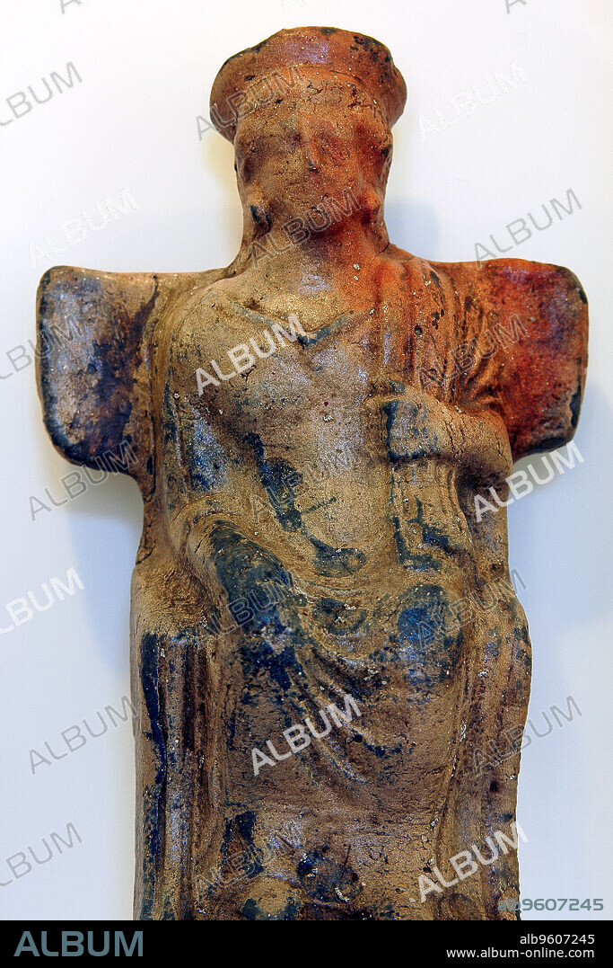 Diosa Astarte (Tánit), encontrada en el enbarcadero de Calescoves.Museo de Menorca. Maó.Baleares.España.