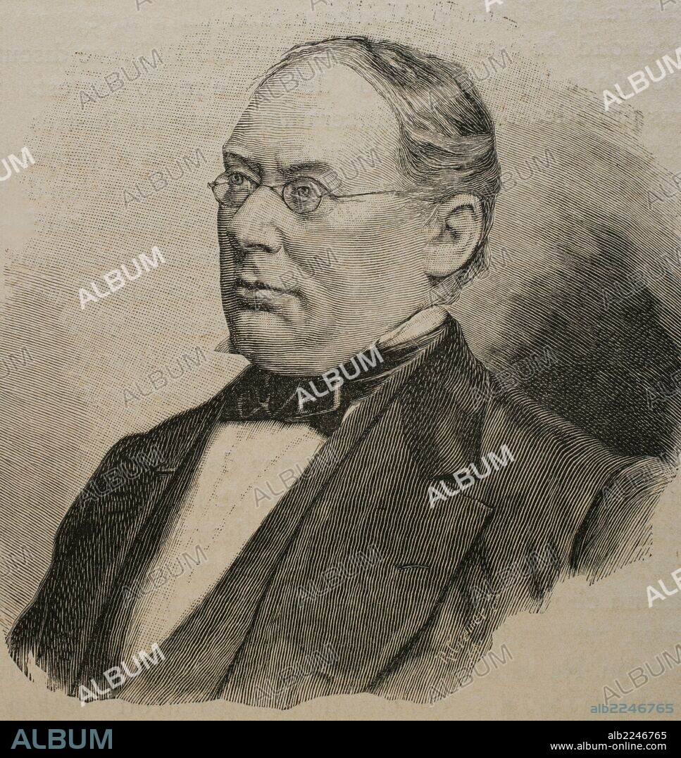 Adolph Leonhardt (1815-1880). German lawyer. Minister of Justice in the Kingdom of Hannover. Engraving in the "Historia Universal", 1885.