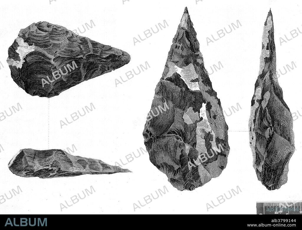 Stone Age Hand-Axes from Hoxne, Suffolk