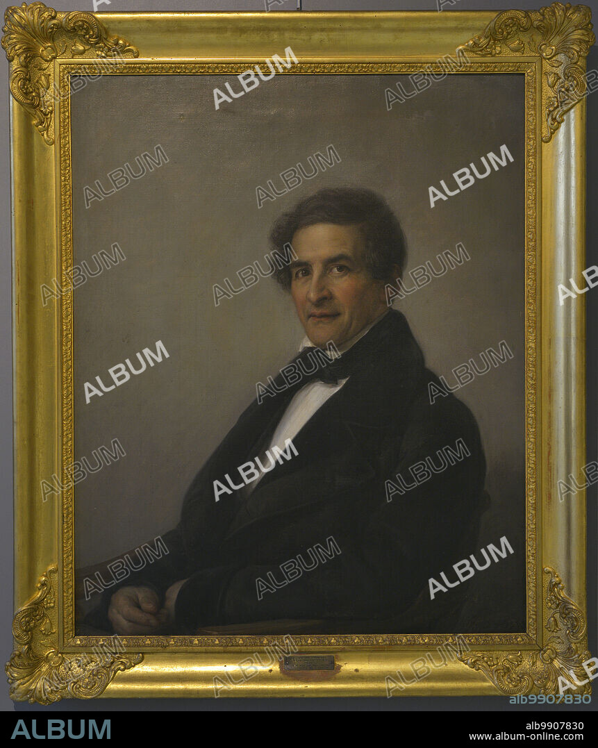 Giovanni Carnovali, called il Piccio (1804-1873). Italian painter. Portrait of the lawyer Antonio Carloni. Oil on canvas. Museo Civico Ala Ponzone. Cremona. Lombardy. Italy.