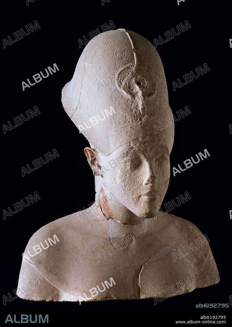 BUSTO AKENATON O AMENOFIS IV-XVIII DINASTIA-PROC EL-AMARNA-IMP NUEVO.