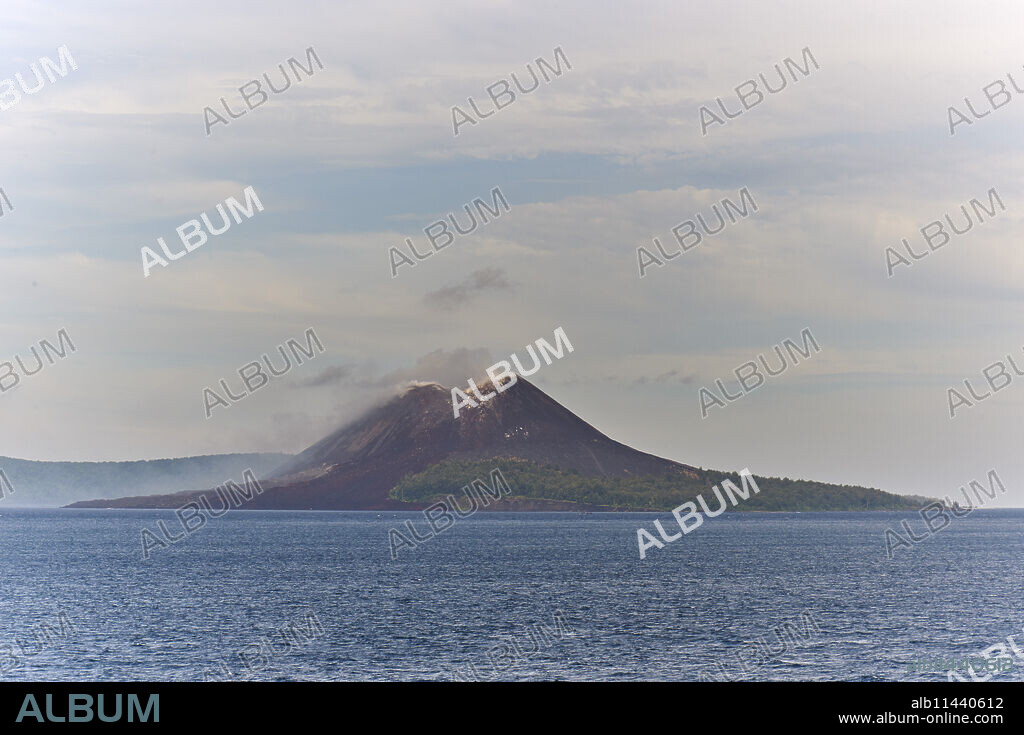 The new caldera of Krakatoa volcano, Indonesia, Southeast Asia, Asia.