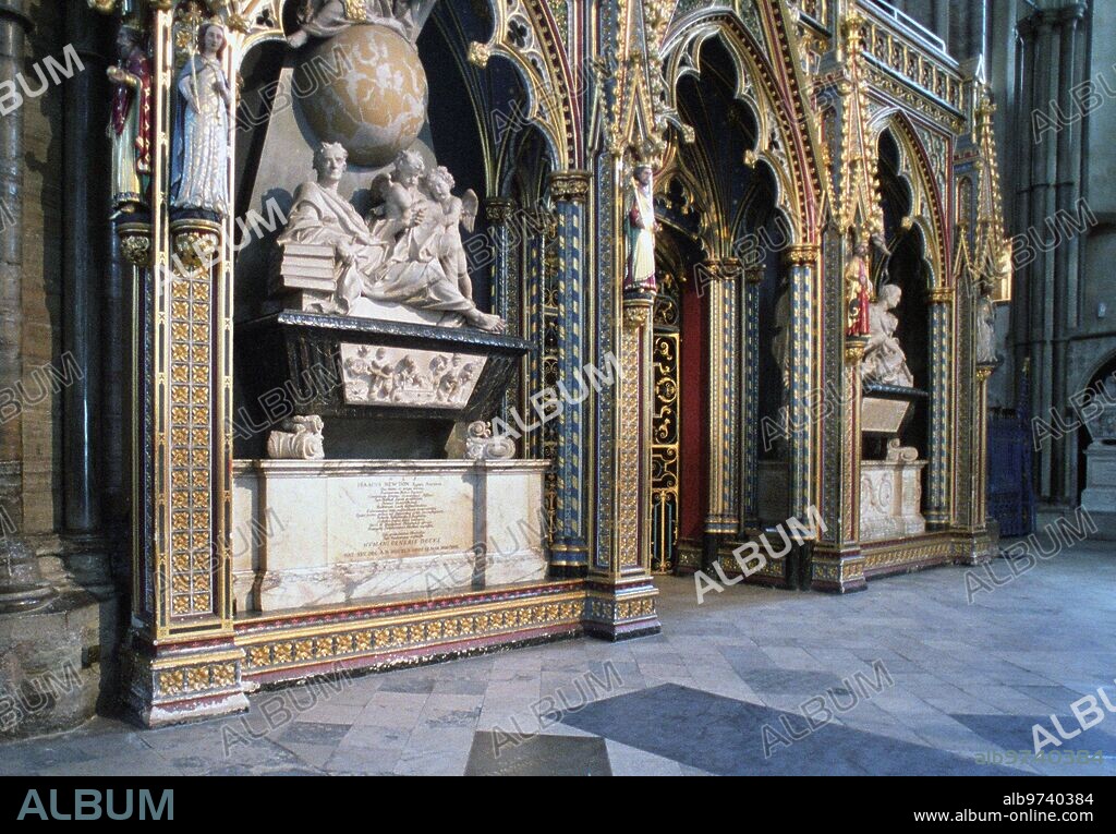 17-4-06.  Tumba de Isaac newton en Westmister, Londres.  Foto Gonzalo
Cruz.