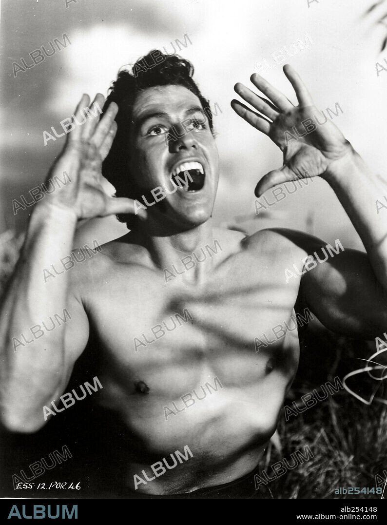 GORDON SCOTT en TARZÁN Y EL SAFARI PERDIDO, 1957 (TARZAN AND THE LOST SAFARI), dirigida por H. BRUCE HUMBERSTONE. Copyright M.G.M.