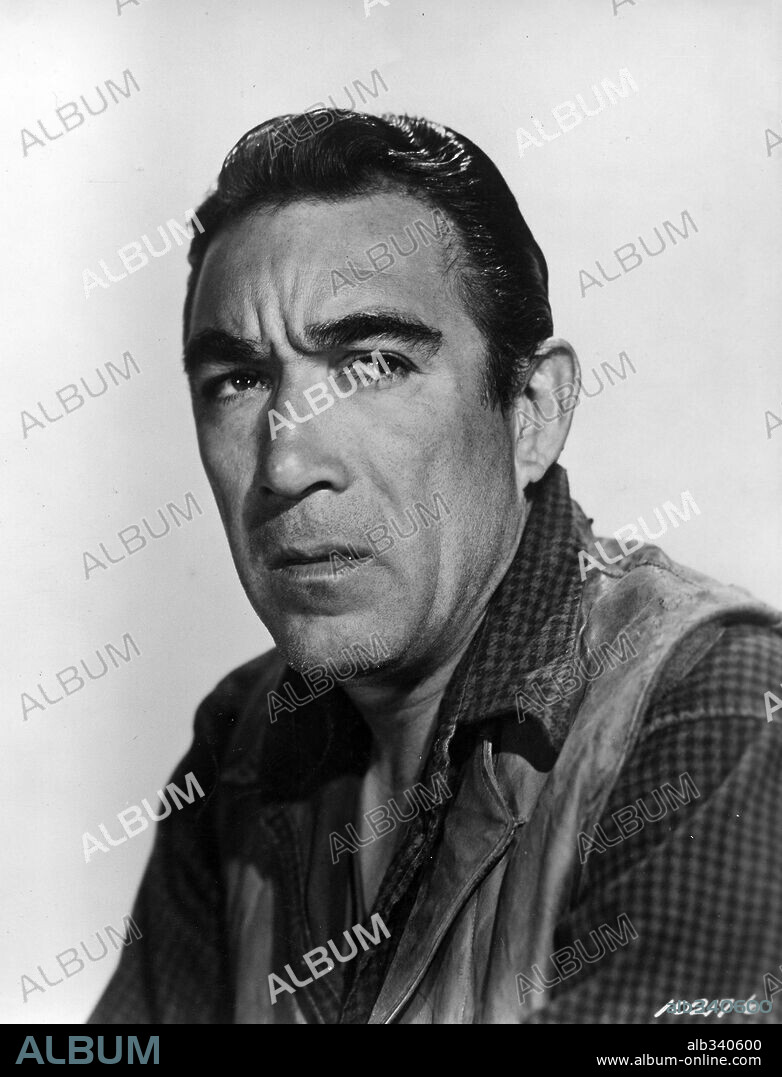 ANTHONY QUINN in LAST TRAIN FROM GUN HILL, 1959, directed by JOHN STURGES. Copyright PARAMOUNT PICTURES.