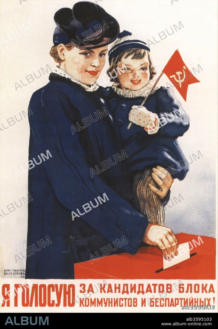 OLGA KONSTANTINOVNA BUROVA. I vote for the candidates of the bloc of Communists and non-Party people.