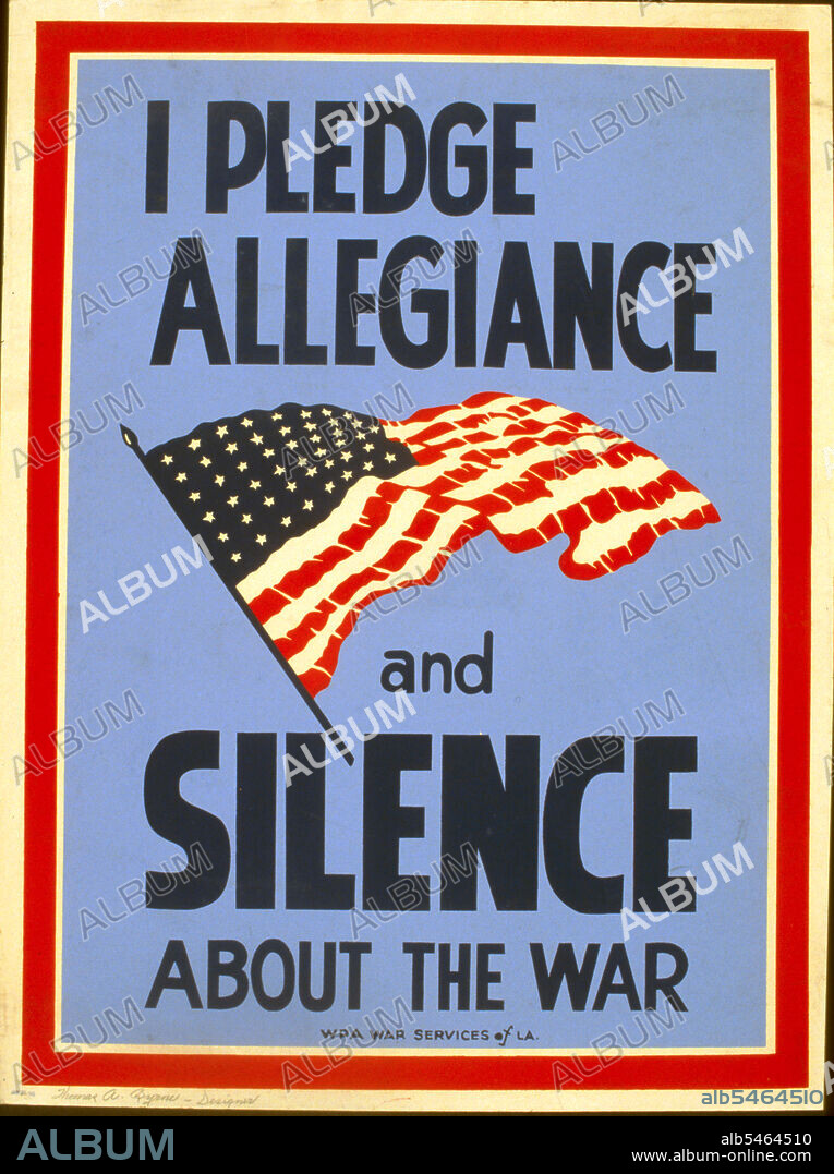 I pledge allegiance and silence about the war circa 1941-1943 .