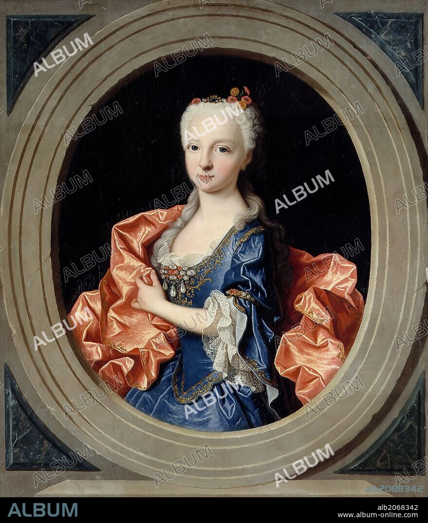 Jean Ranc / 'María Teresa Antonia de Borbón, infanta de España (futura delfina de Francia)', Hacia 1731, Escuela Francesa, Óleo sobre Lienzo, 105 cm x 84 cm, P02266.