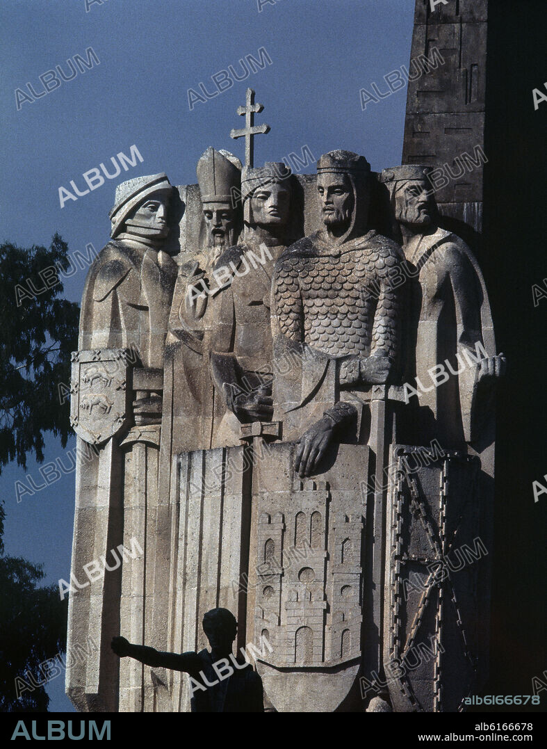 ANTONIO GONZALEZ OREA Y MANUEL MILLAN LOPEZ. MONUMENTO A LA BATALLA DE LAS NAVAS DE TOLOSA INUGURADO EN 1881.