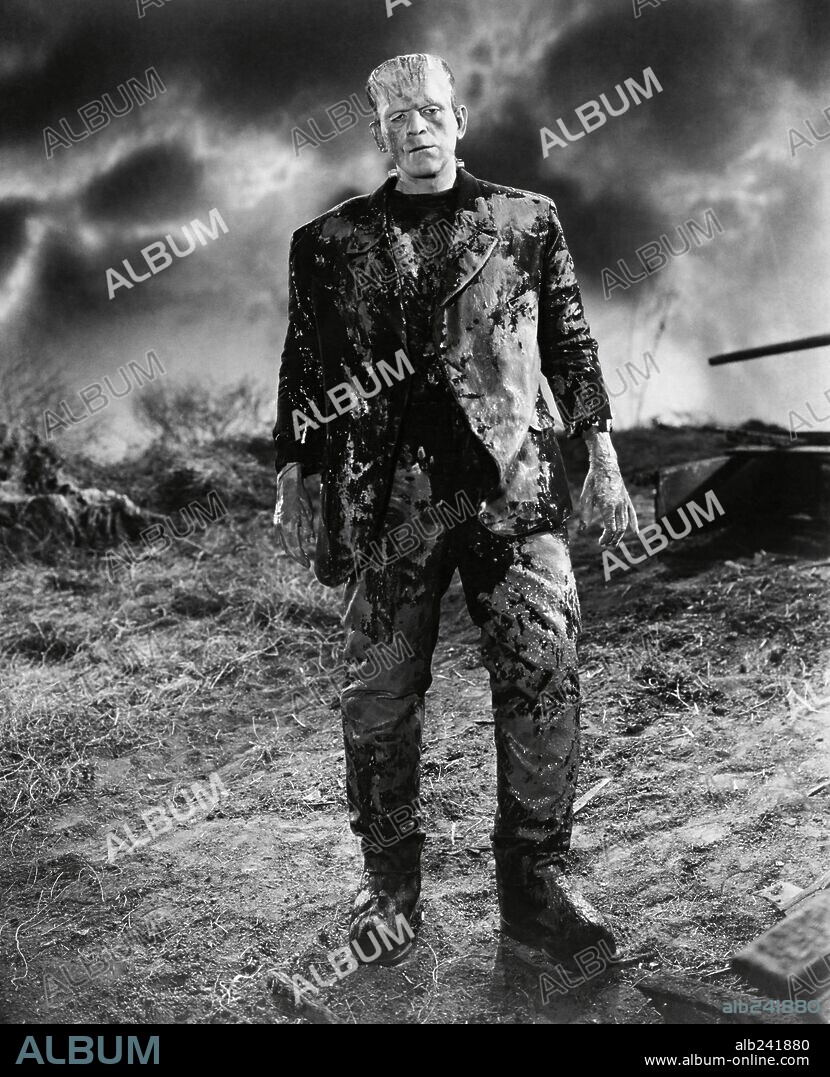 BORIS KARLOFF en LA NOVIA DE FRANKENSTEIN, 1935 (THE BRIDE OF FRANKENSTEIN), dirigida por JAMES WHALE. Copyright UNIVERSAL PICTURES.