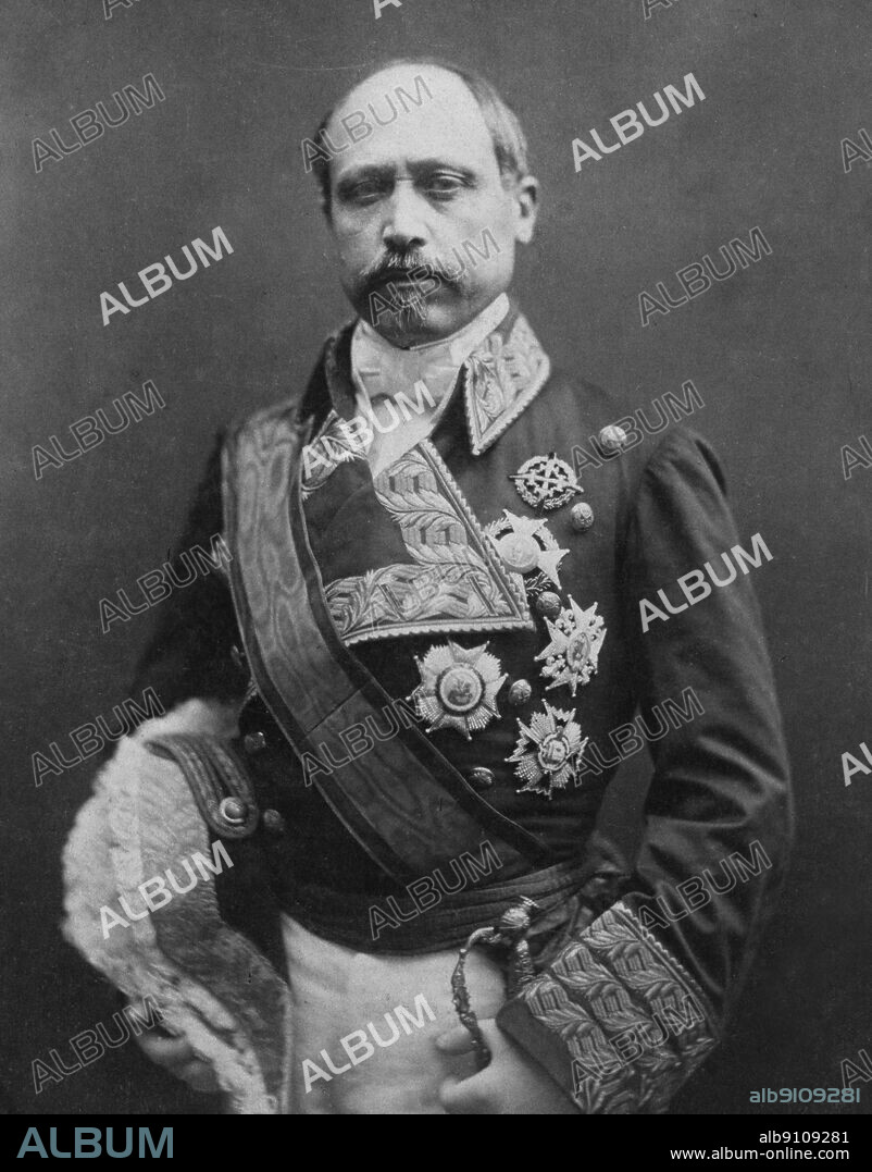 Retrato de Francisco Serrano Domínguez Cuenca y Pérez de Vargas, por Nadar.