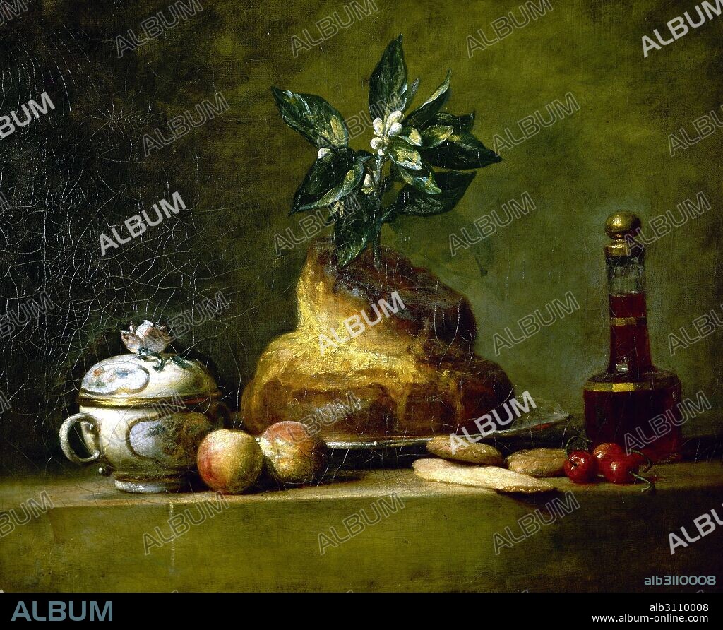 JEAN BAPTISTE SIMEON CHARDIN. La brioche.