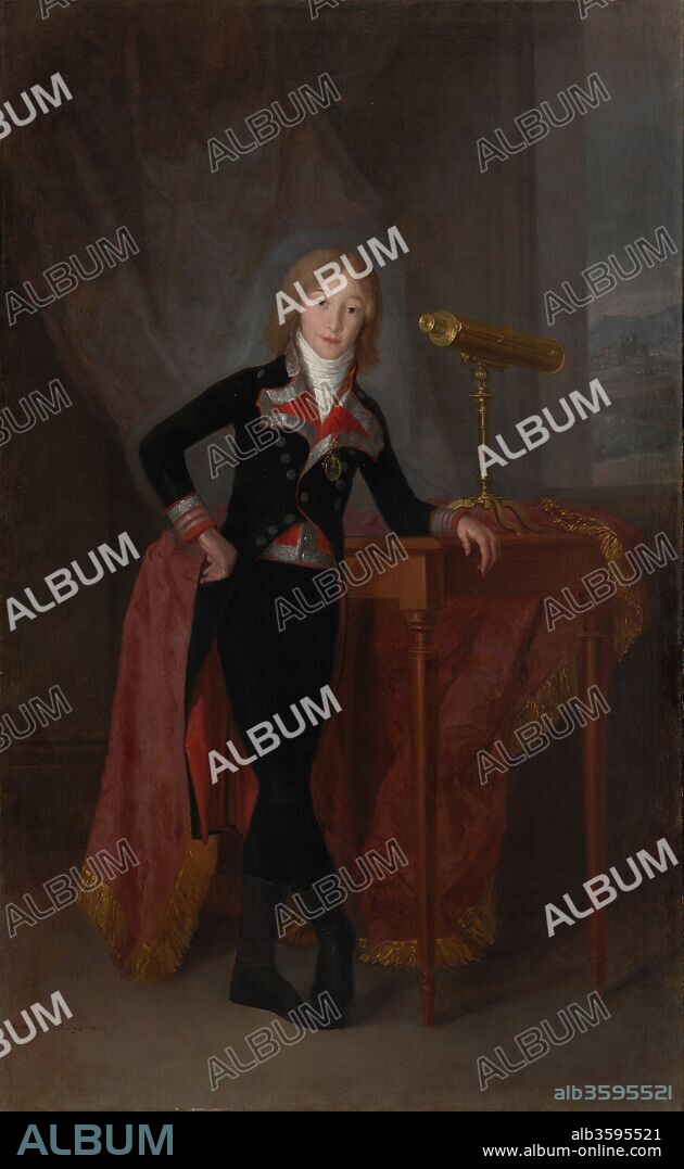 AGUSTÍN ESTEVE Y MARQUÉS. Portrait of Pedro de Alcántara Téllez-Girón y Alfonso-Pimentel (1786-1851), Prince of Anglona.