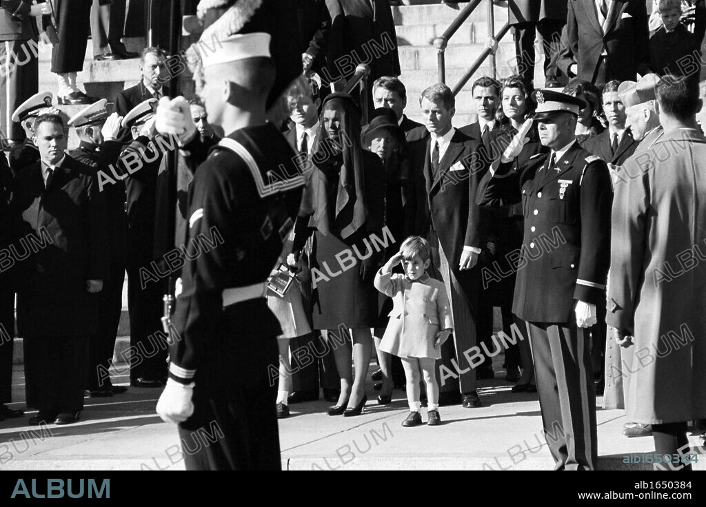 Funeral of John Fitzgerald Kennedy (May 29, 1917 - November 22, 1963), 35th President of the United States, in 1963.