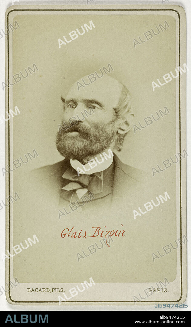 Portrait of Glais-Bizoin Alexandre-Olivier, (1800-1877), (politician), Thiébault, Eugène, Photographer, Bacard Fils (Paul Bacard, dit), Photographer, 2nd half of the 19th century, Graphic Arts, Photography, Albumen print, Height: 9.3 cm, Width: 5.7 cm.