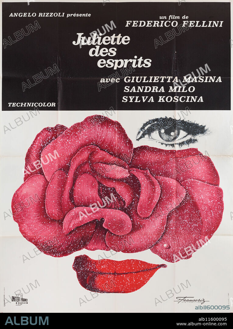 ANONYMOUS. Movie poster "Juliet of the Spirits (Giulietta degli spiriti)" by Federico Fellini.