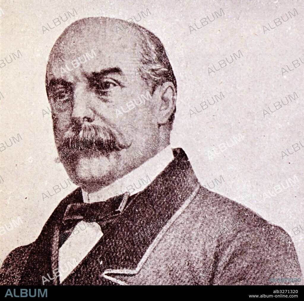 Portrait of Luis Gonzalez Bravo y Lopez de Arjona (1811-1871) a Spanish politician, diplomat, speaker, author, Prime Minister, and journalist. Dated 19th Century.