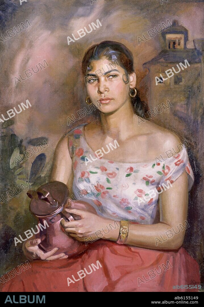 JOSÉ CARAZO. MUCHACHA GITANA.