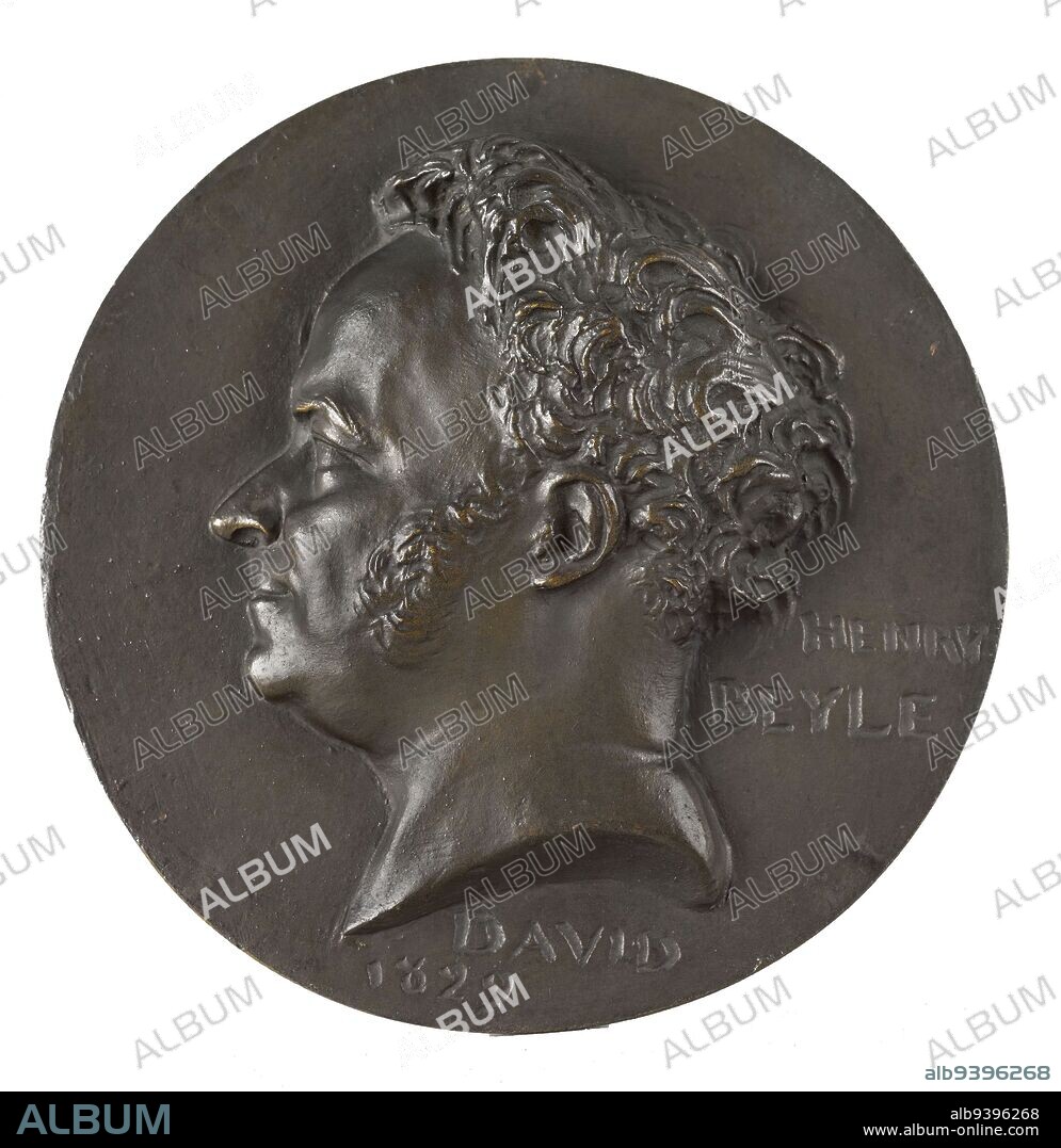 Portrait of Stendal (1783-1842), Writer, David d'Angers, Pierre-Jean, Sculptor, Richard, Louis, Founder, Array, Sculpture, Medallion (sculpture), Dimensions - Work: Diameter: 14.2 cm.