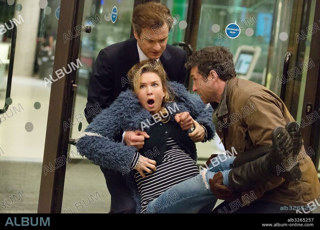 COLIN FIRTH, PATRICK DEMPSEY and RENEE ZELLWEGER in BRIDGET JONES'S BABY, 2016, directed by SHARON MAGUIRE. Copyright MIRAMAX/STUDIOCANAL/UNIVERSAL PICTURES/WORKING TITLE FILMS.