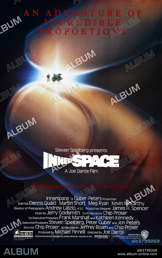 Poster of INNERSPACE, 1987, directed by JOE DANTE. Copyright WARNER BROTHERS.