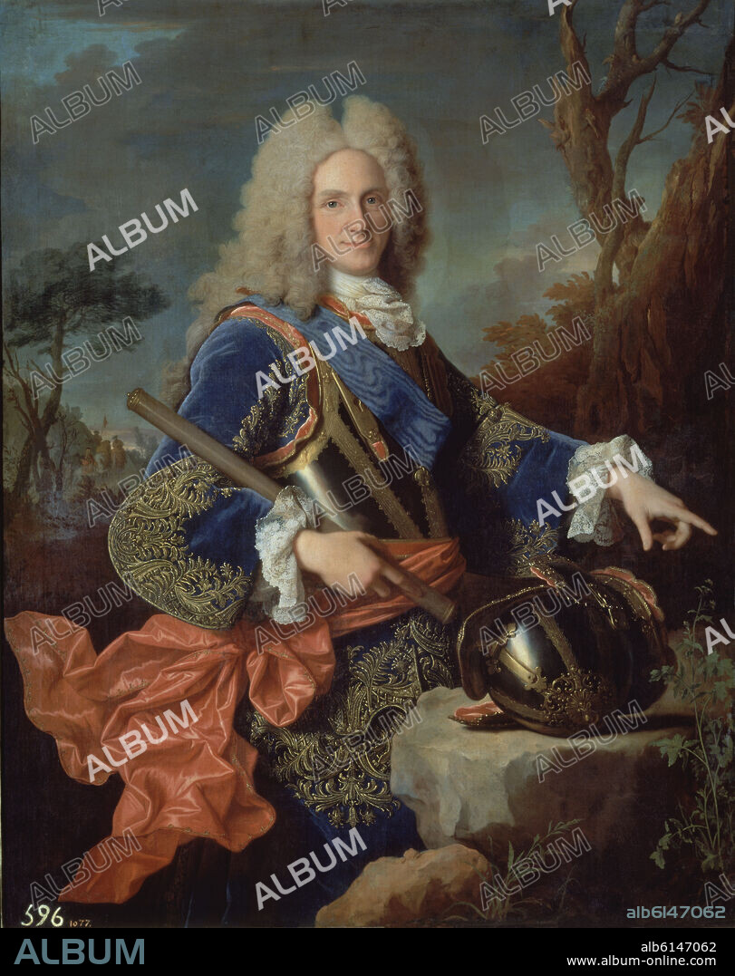 JEAN RANC (1674-1735). FELIPE V REY DE ESPAÑA - 1723 - OLEO/LIENZO - 144x115 cm - NP 2329 - ROCOCO FRANCES.